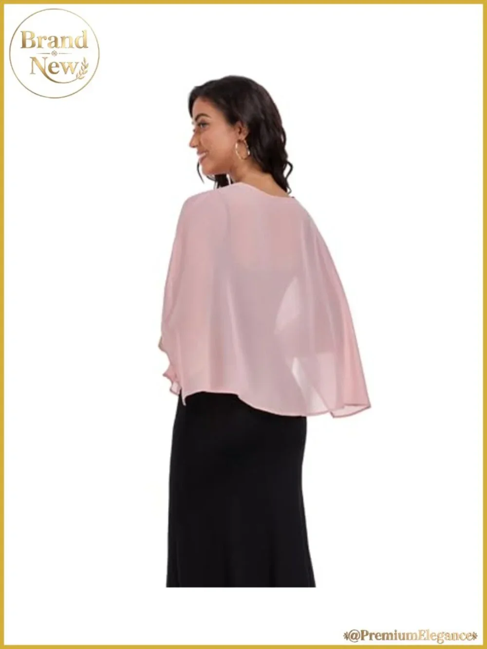 Chiffon Shawl Wrap for Evening Wedding Guest Cover Up